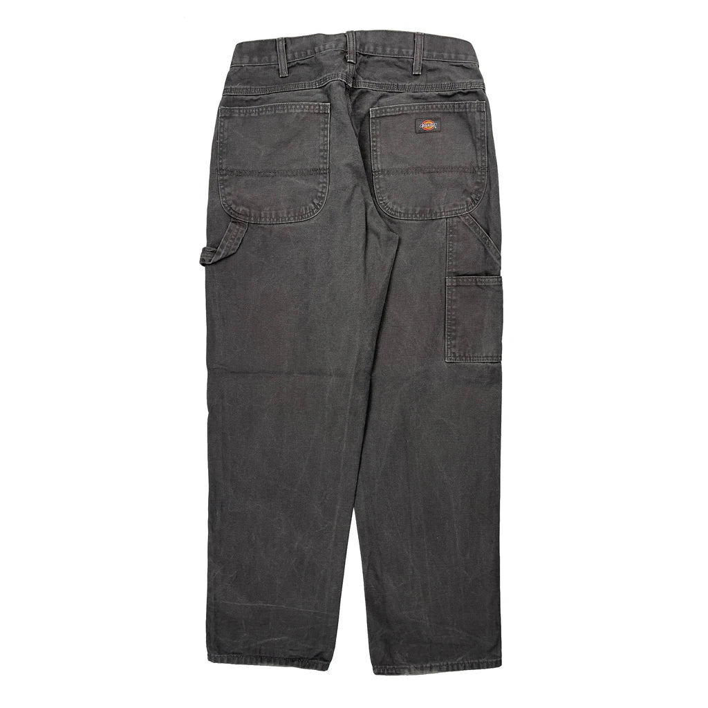 Dickies Carpenter Trousers - 31W 30L Grey Cotton