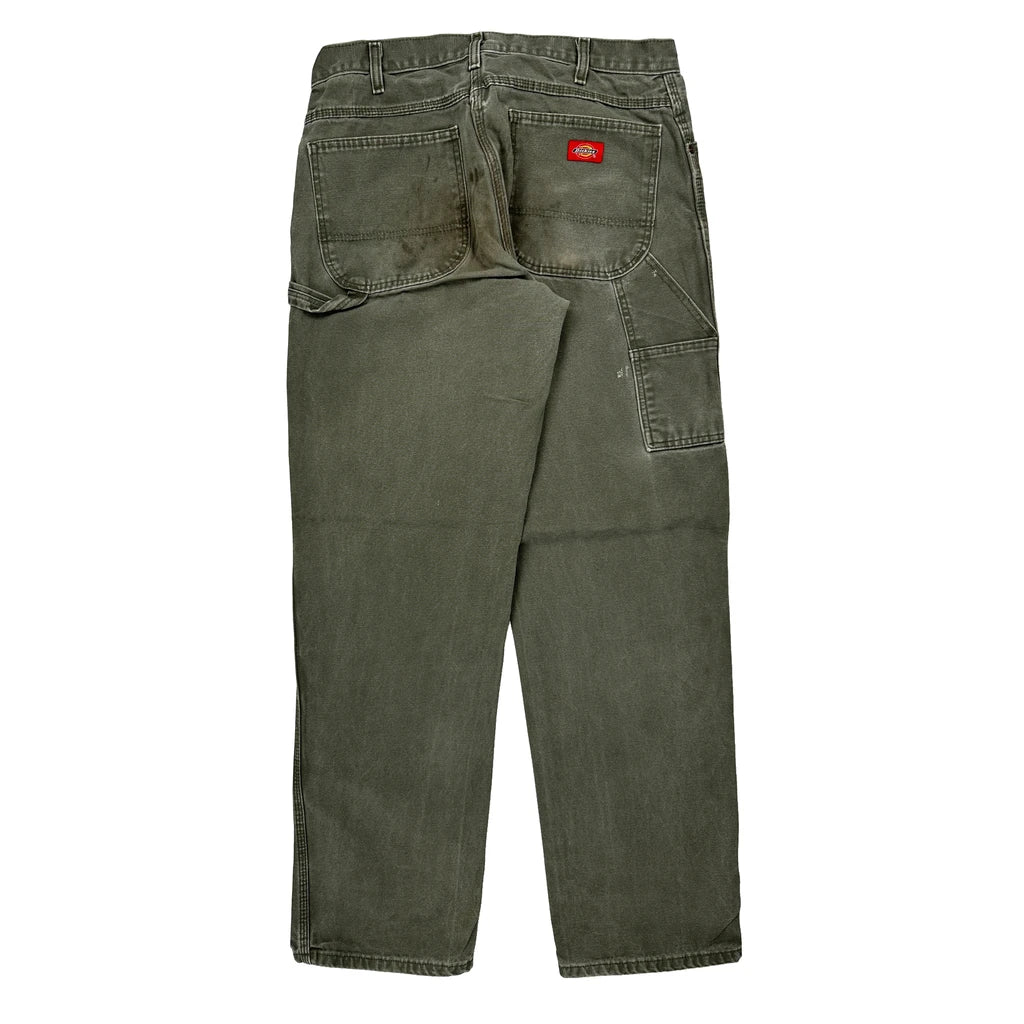 Dickies Carpenter Trousers - 32W 33L Grey Cotton