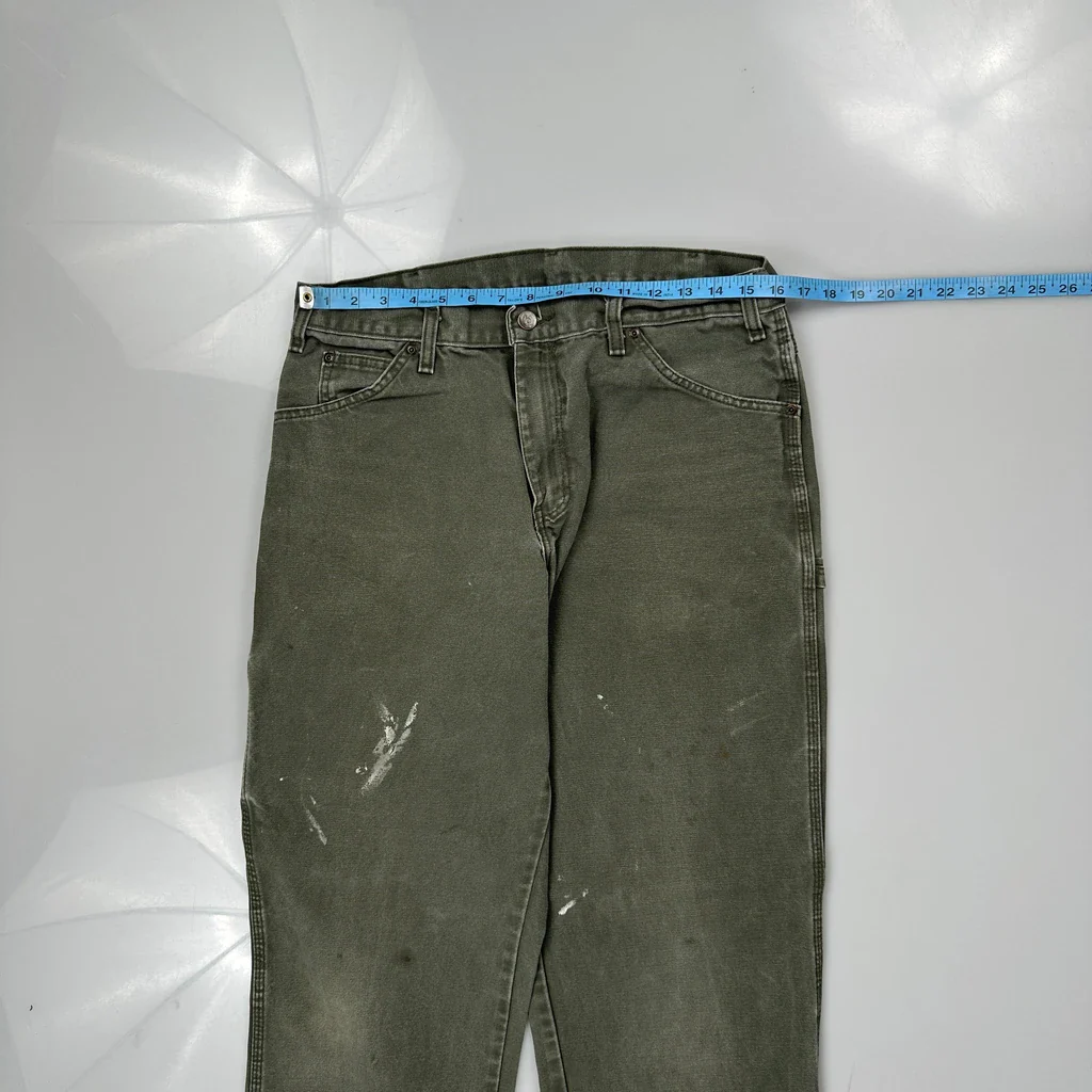 Dickies Carpenter Trousers - 32W 33L Grey Cotton - Image 3