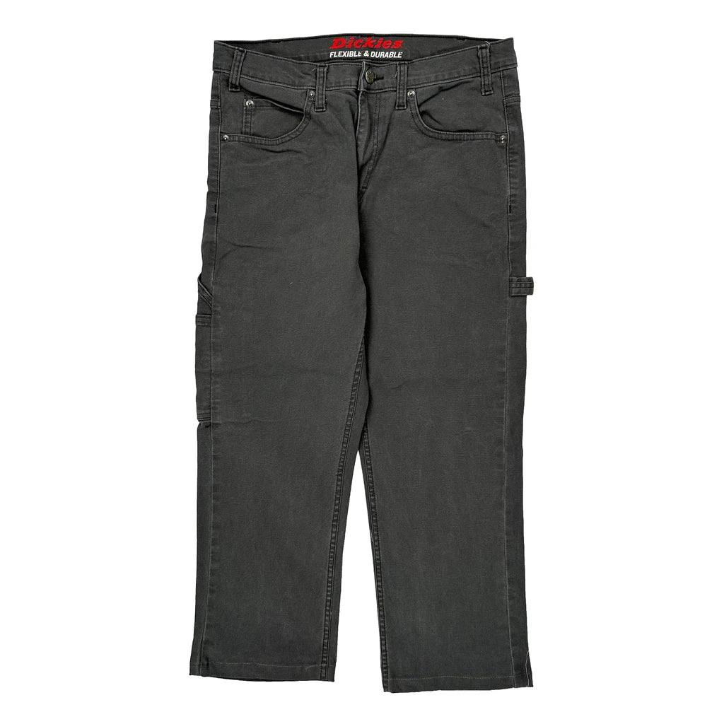 Dickies Carpenter Trousers - 32W 25L Grey Cotton - Image 2