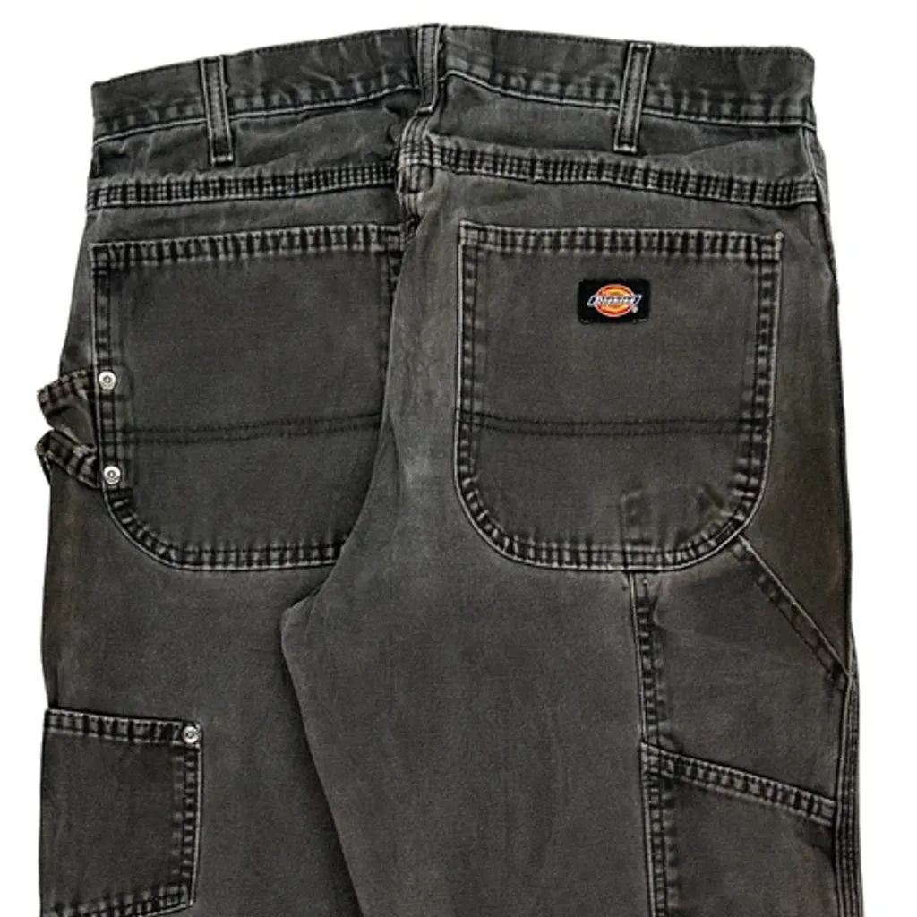 Dickies Carpenter Trousers - 32W 30L Grey Cotton - Image 8