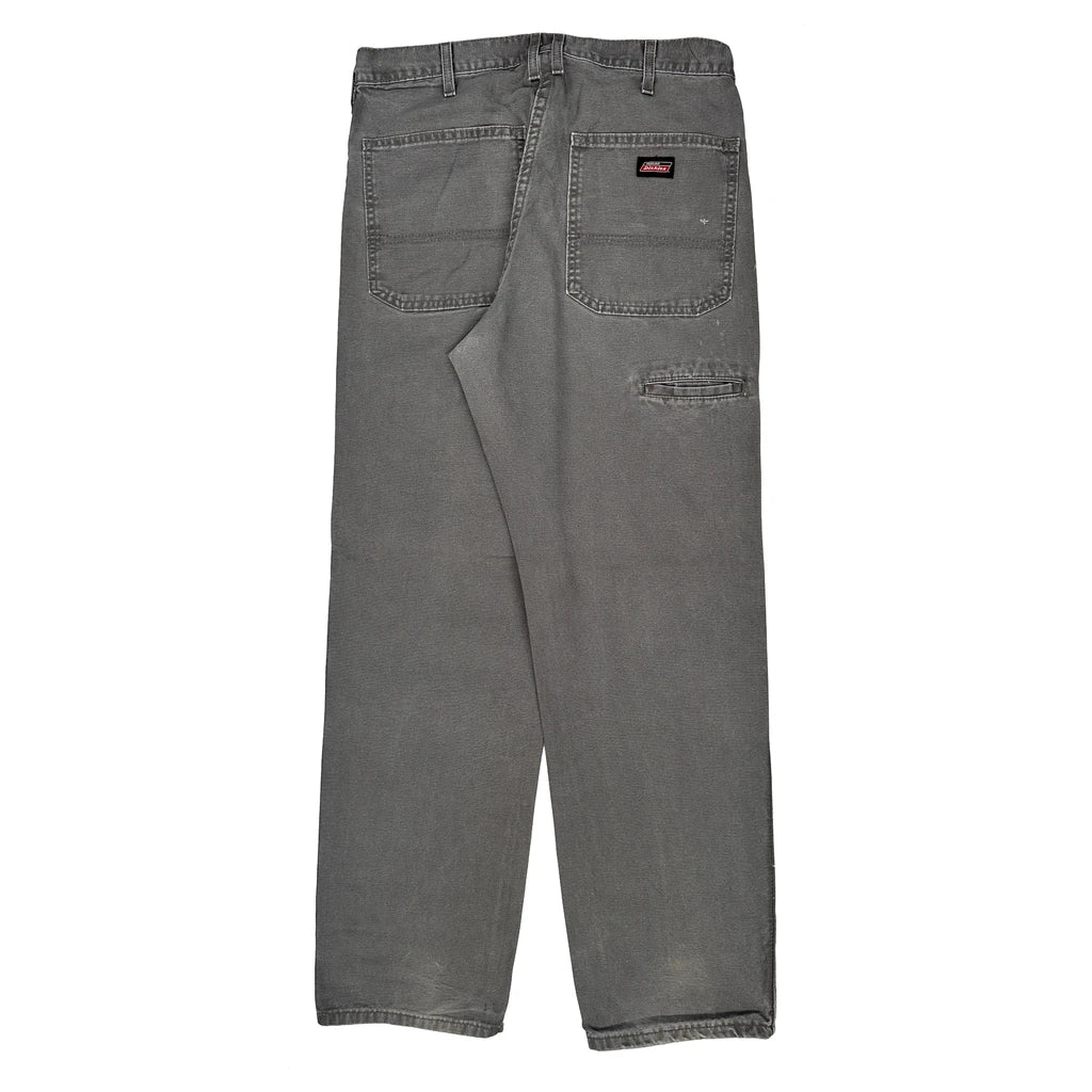 Dickies Carpenter Trousers - 32W 32L Grey Cotton