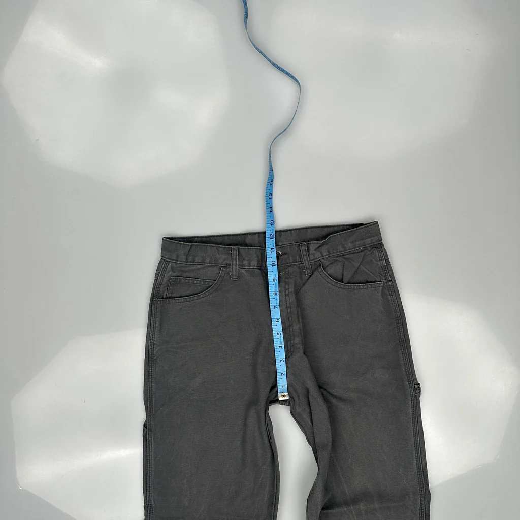 Dickies Carpenter Trousers - 32W 31L Grey Cotton - Image 4