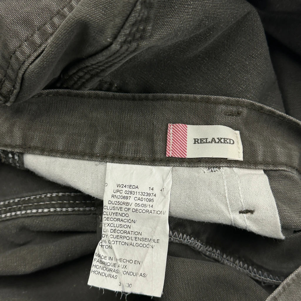 Dickies Cargo Carpenter Trousers - 32W 24L Grey Cotton - Image 6