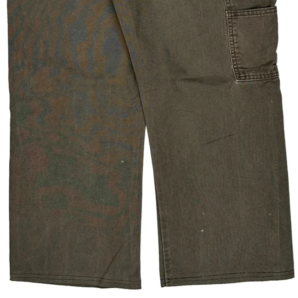 Dickies Cargo Carpenter Trousers - 32W 24L Grey Cotton - Image 7