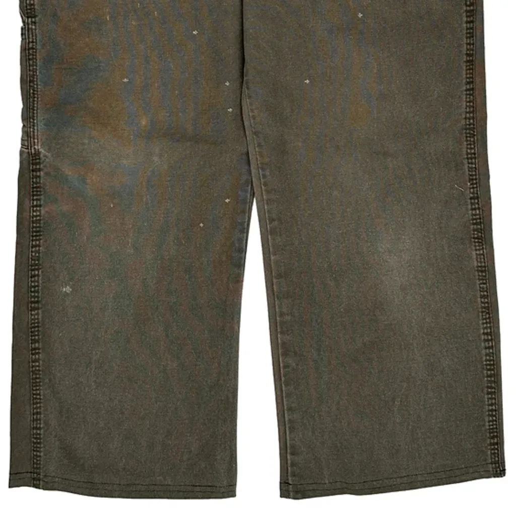 Dickies Cargo Carpenter Trousers - 32W 24L Grey Cotton - Image 9