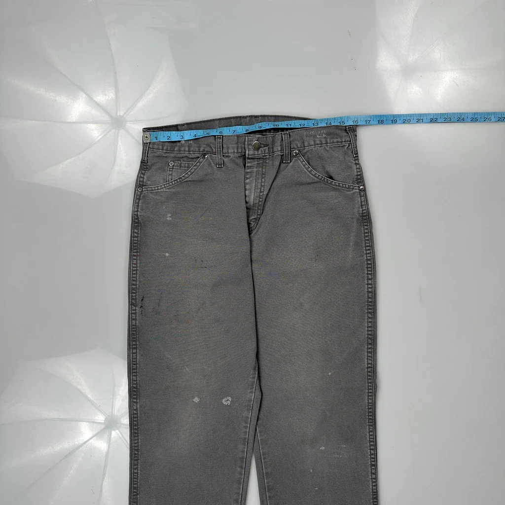 Dickies Carpenter Trousers - 32W 30L Grey Cotton - Image 3