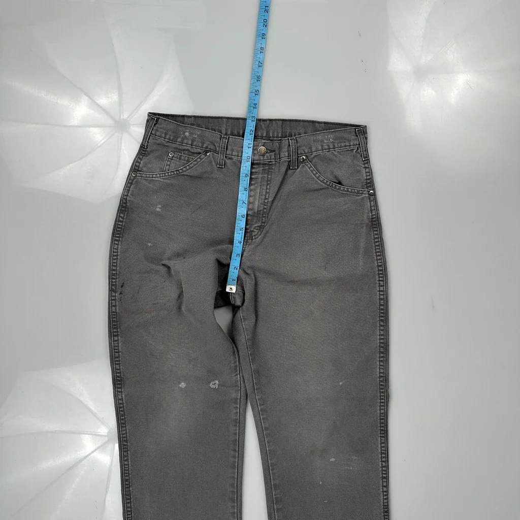 Dickies Carpenter Trousers - 32W 30L Grey Cotton - Image 4