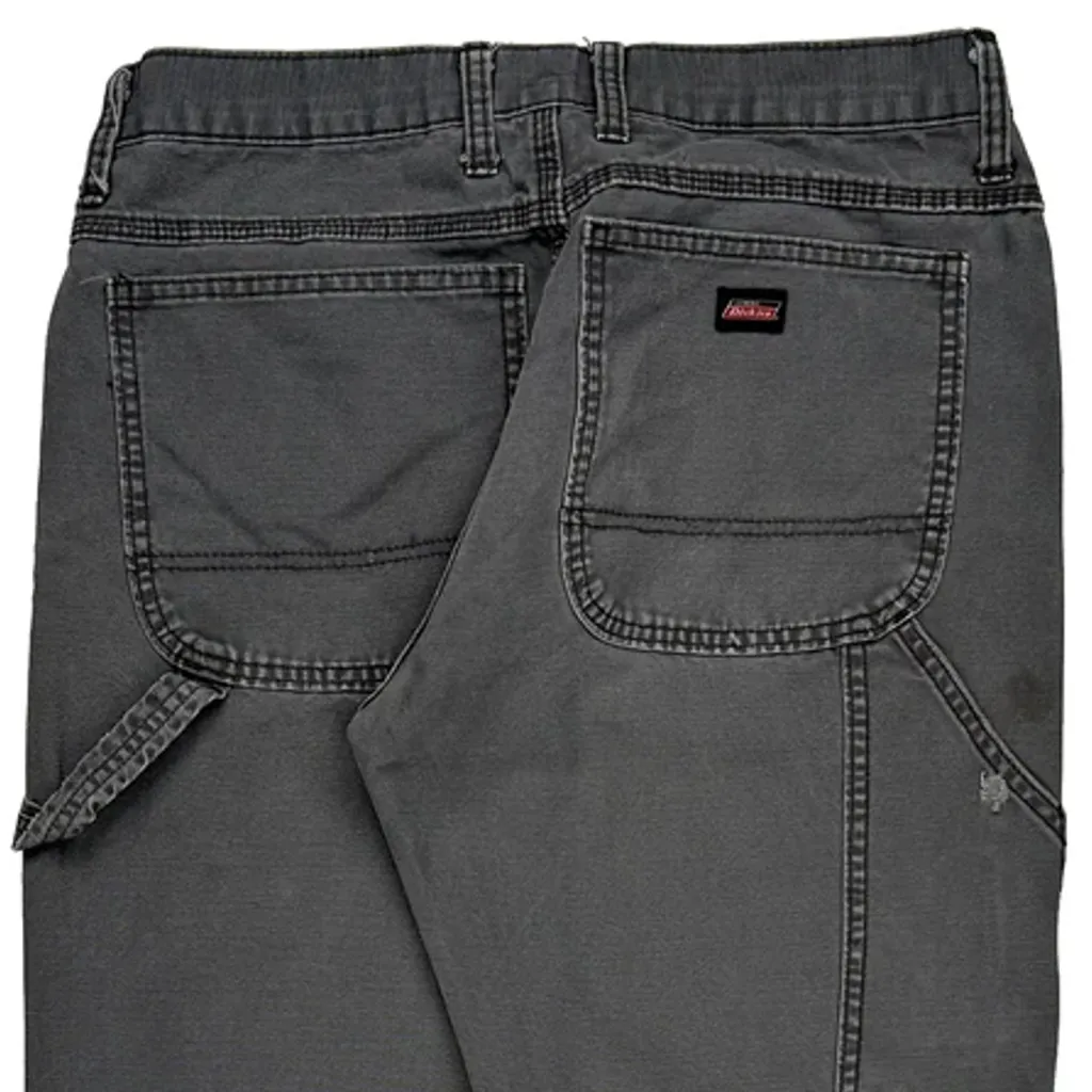 Dickies Carpenter Trousers - 32W 29L Grey Cotton - Image 7