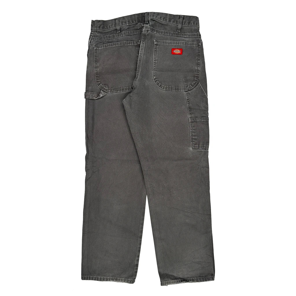 Dickies Carpenter Trousers - 33W 30L Grey Cotton