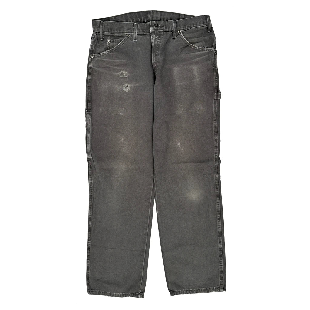 Dickies Carpenter Trousers - 33W 30L Grey Cotton - Image 2