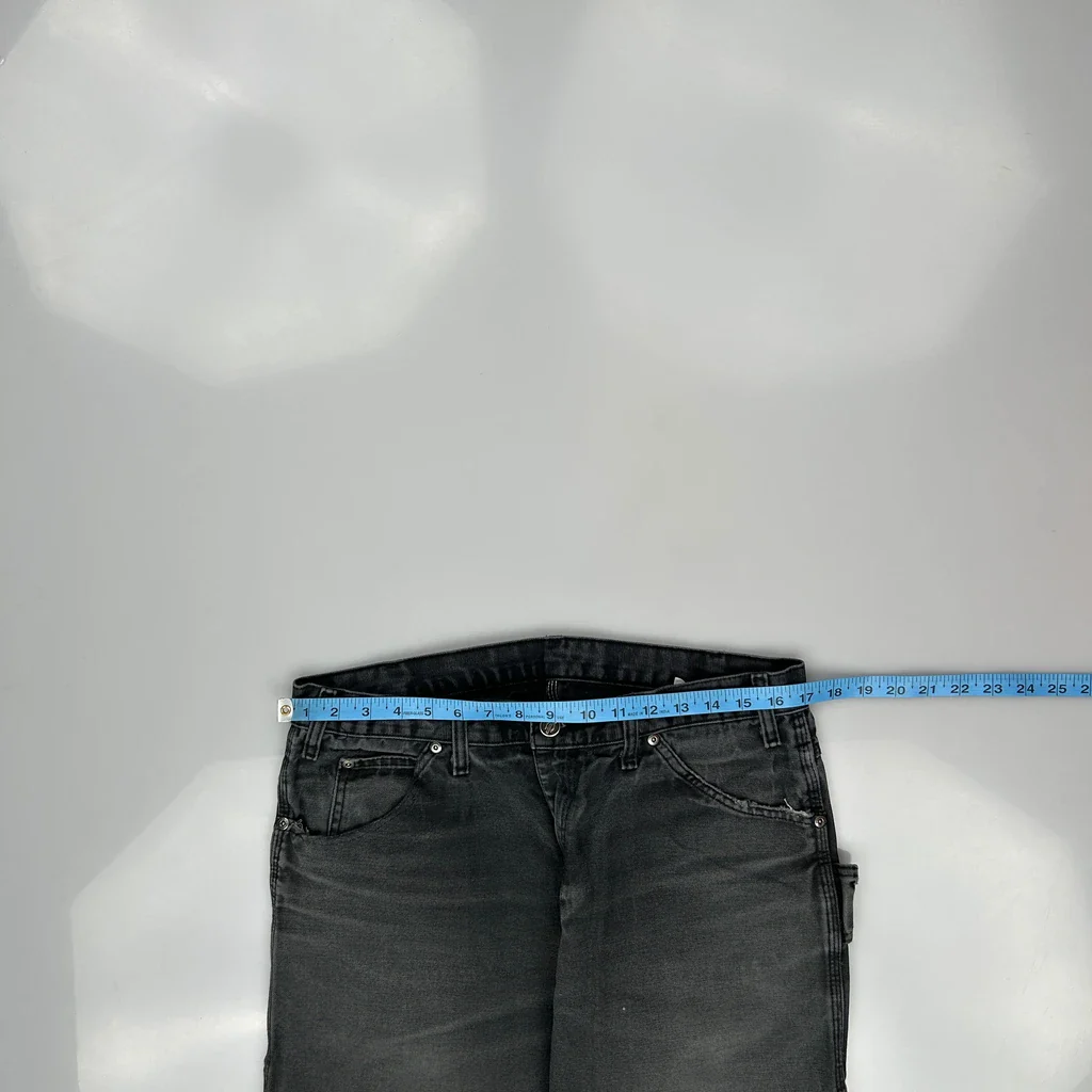 Dickies Carpenter Trousers - 33W 28L Grey Cotton - Image 3