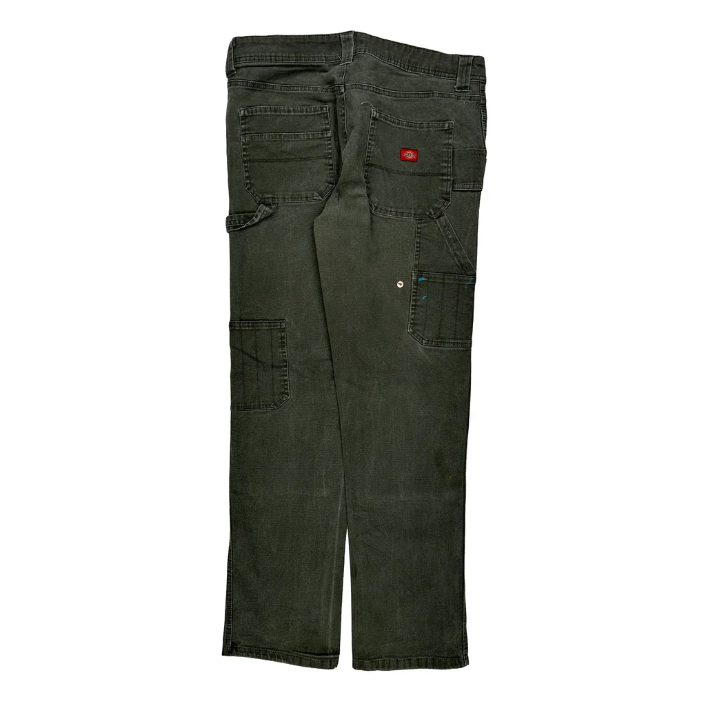 Dickies Carpenter Trousers - 33W 30L Grey Cotton