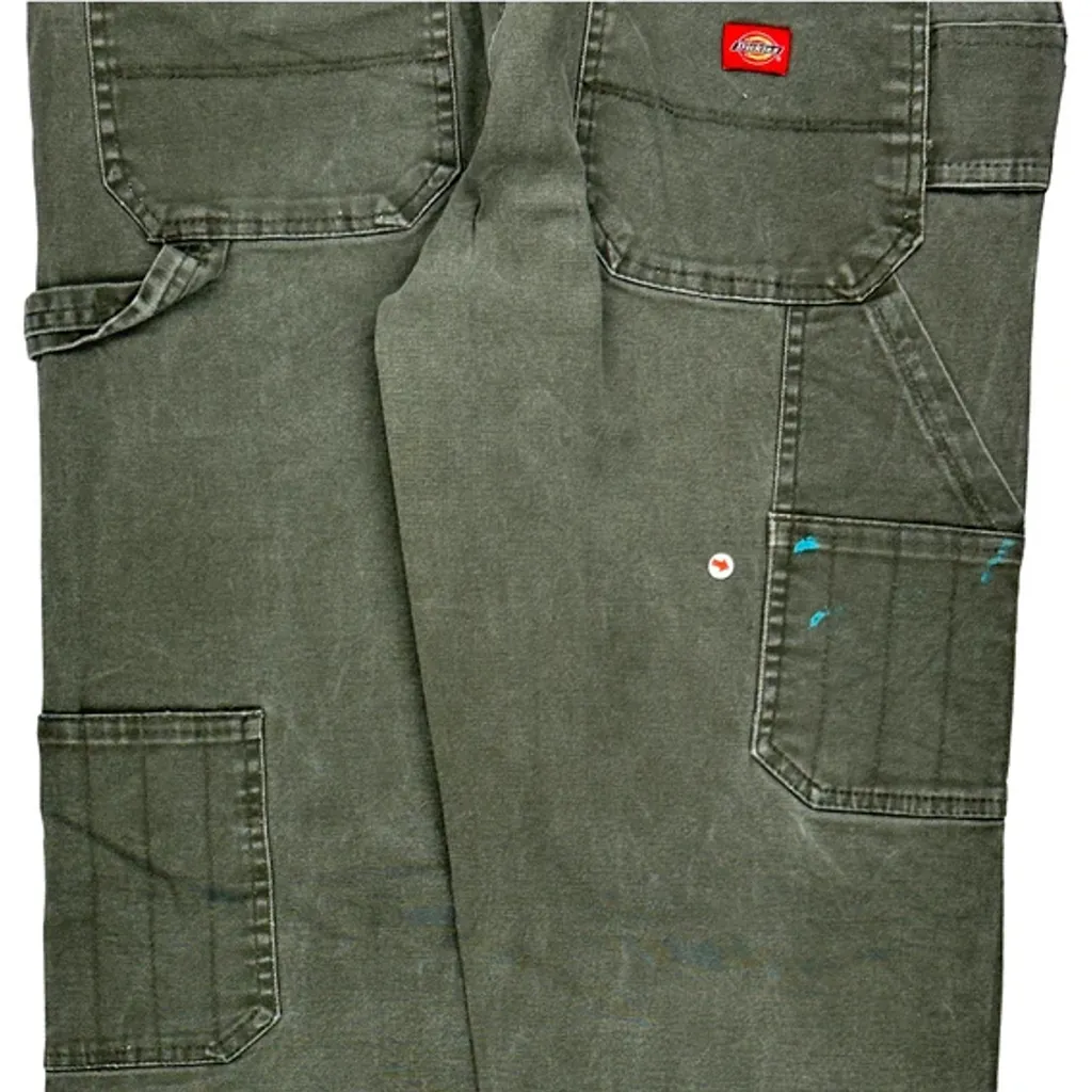 Dickies Carpenter Trousers - 33W 30L Grey Cotton - Image 11