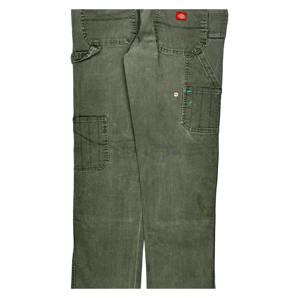 Dickies Carpenter Trousers - 33W 30L Grey Cotton - Image 2