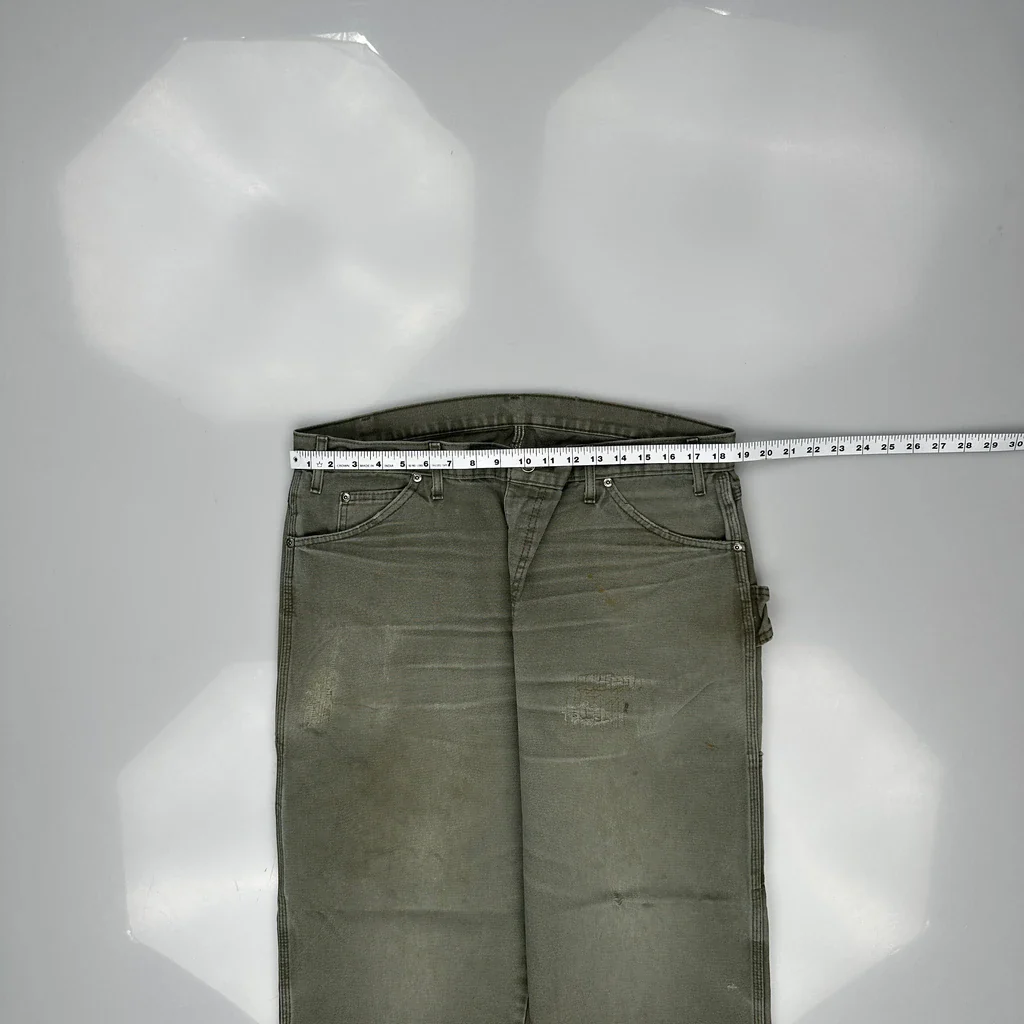 Dickies Carpenter Trousers - 34W 29L Grey Cotton - Image 3