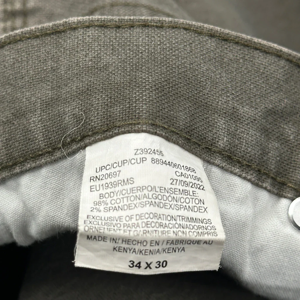 Dickies Carpenter Trousers - 34W 30L Grey Cotton - Image 6