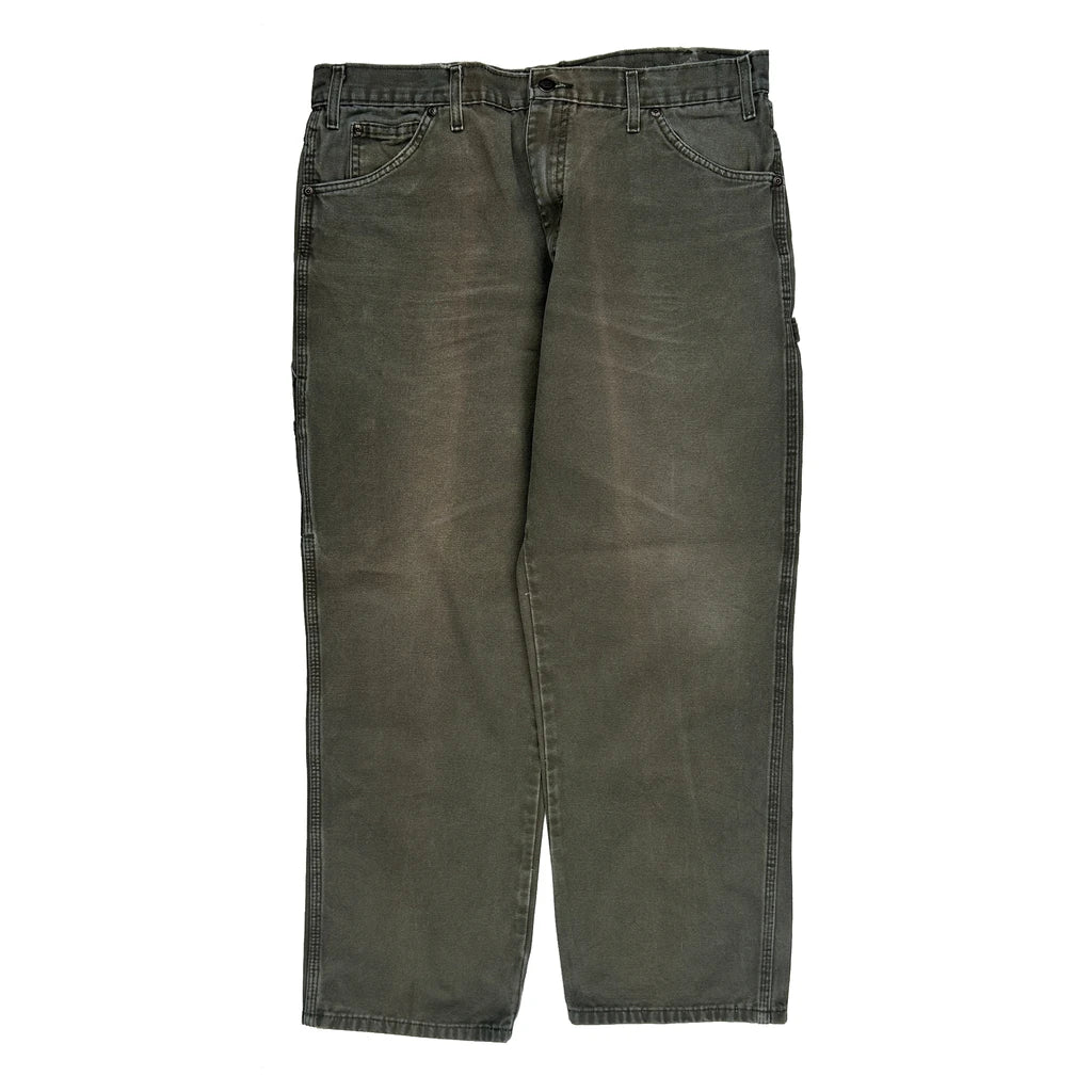 Dickies Carpenter Trousers - 36W 29L Grey Cotton - Image 2