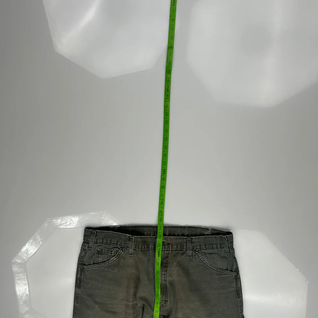 Dickies Carpenter Trousers - 36W 29L Grey Cotton - Image 4