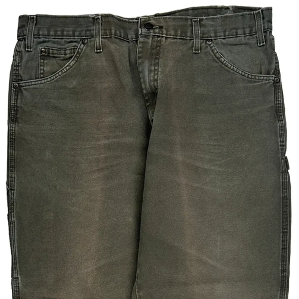 Dickies Carpenter Trousers - 36W 29L Grey Cotton - Image 9