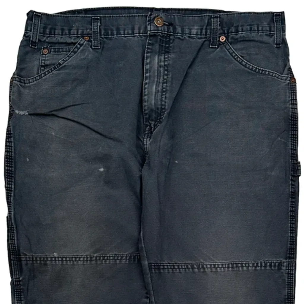 Dickies Double Knee Carpenter Trousers - 36W 32L Grey Cotton - Image 10