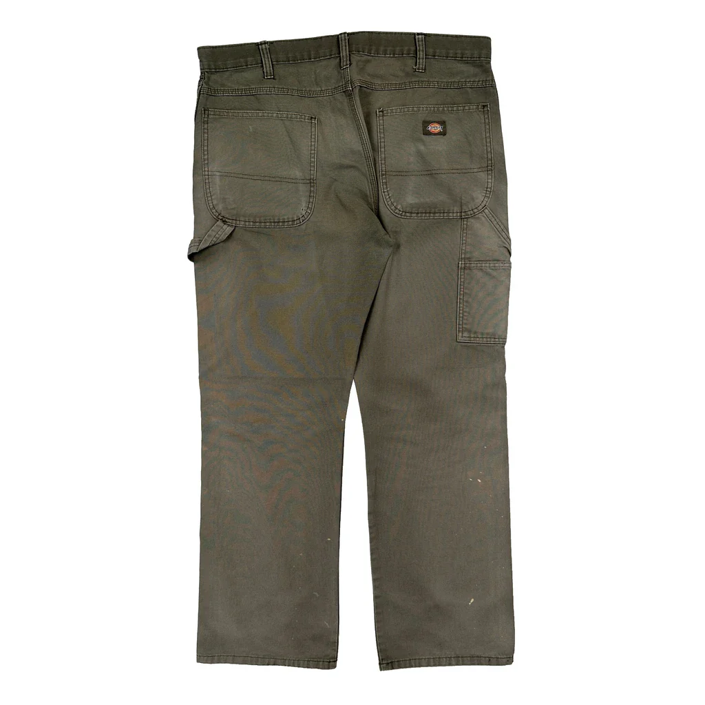 Dickies Carpenter Trousers - 36W 31L Grey Cotton