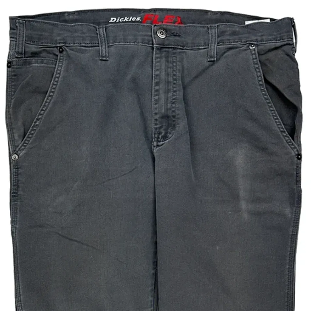 Dickies Carpenter Trousers - 36W 31L Grey Cotton Blend - Image 10