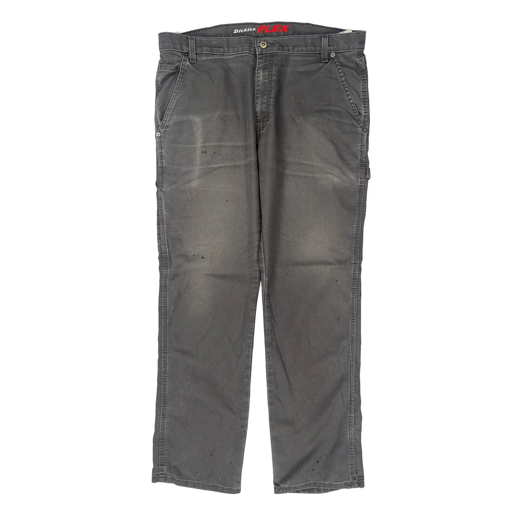 Dickies Carpenter Trousers - 37W 31L Grey Cotton - Image 2