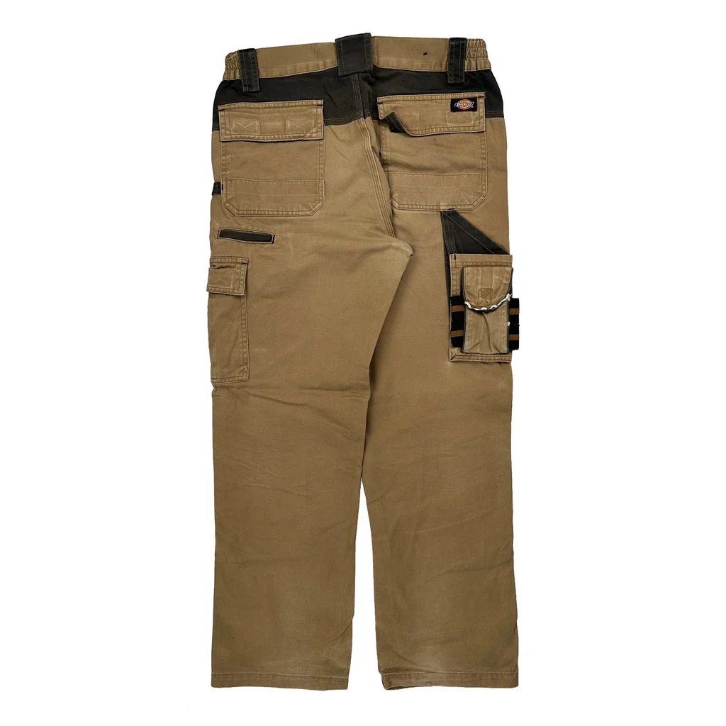 Dickies Carpenter Trousers - 32W 30L Khaki Cotton