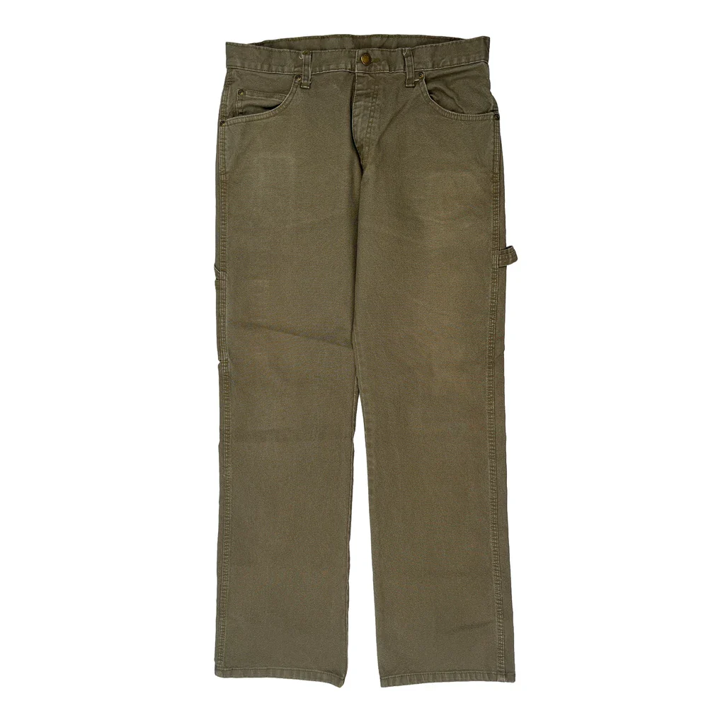 Dickies Carpenter Trousers - 33W 31L Khaki Cotton - Image 2