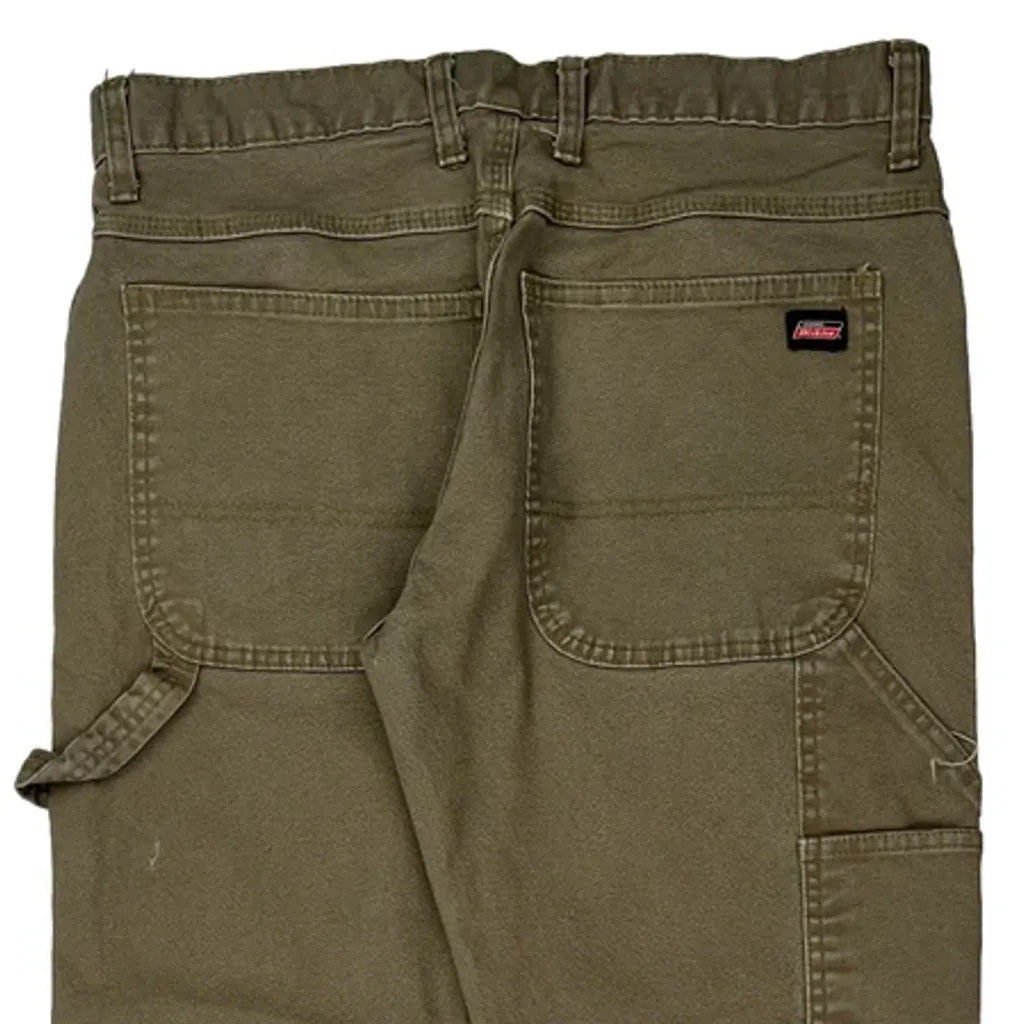 Dickies Carpenter Trousers - 33W 31L Khaki Cotton - Image 7