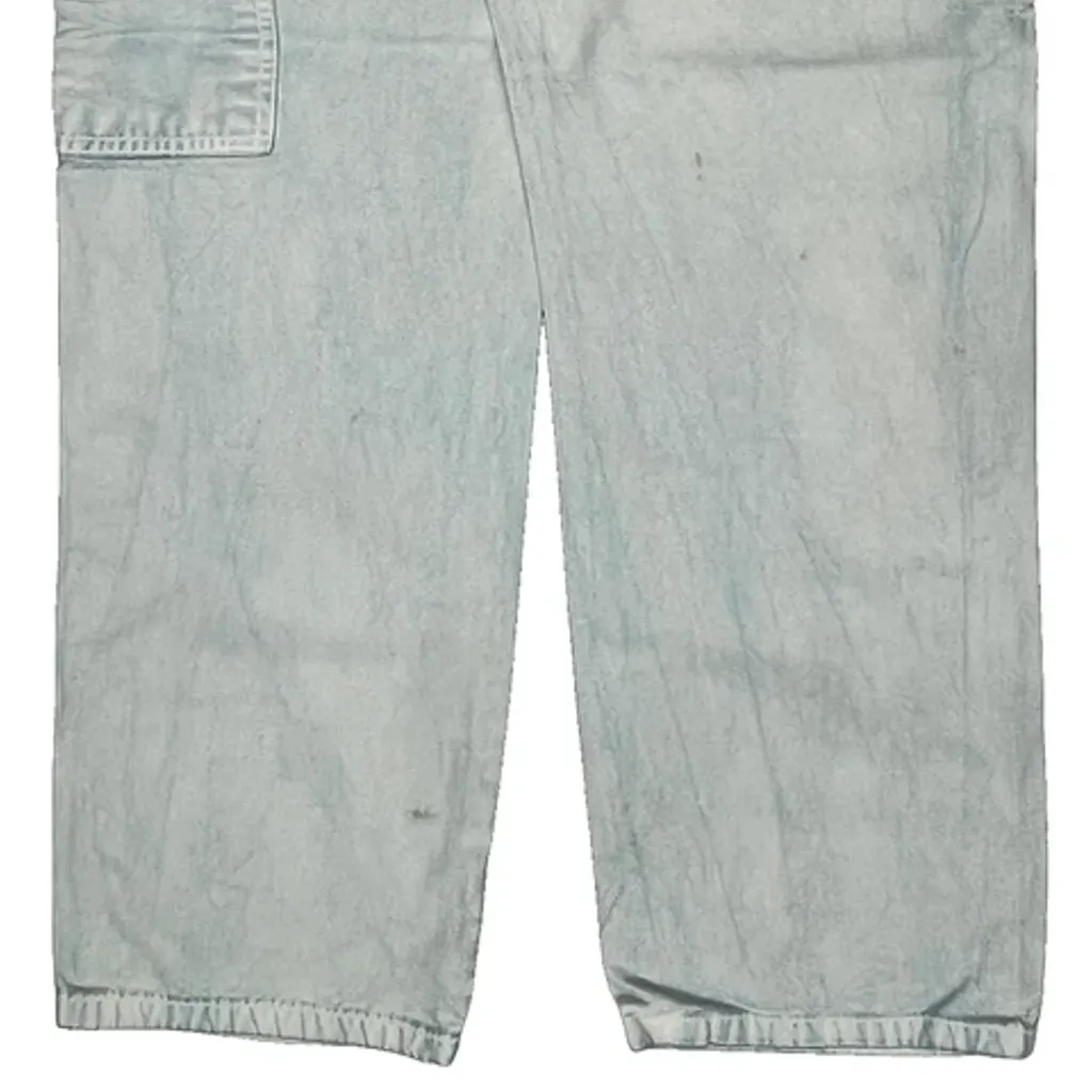 Dickies Carpenter Trousers - 35W 31L Light Wash Cotton - Image 7
