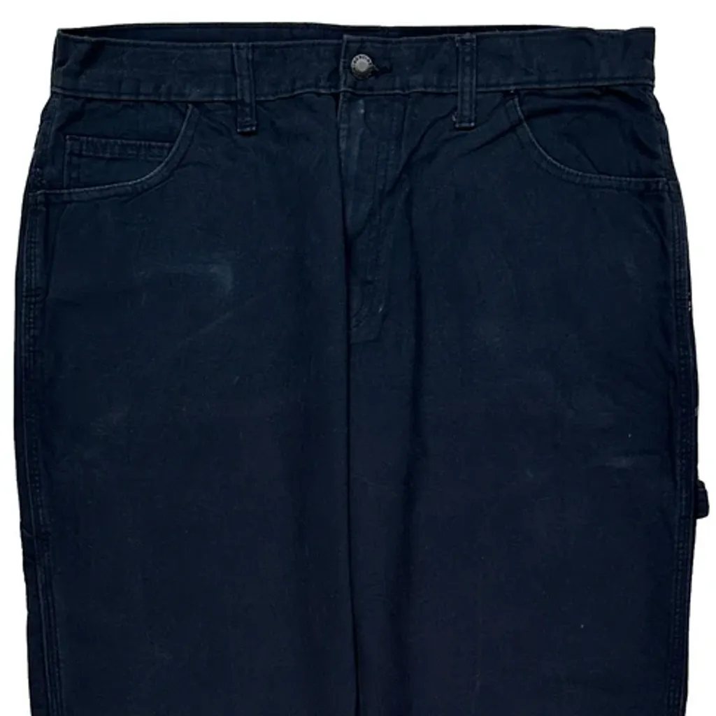 Dickies Carpenter Trousers - 34W 30L Navy Cotton - Image 10