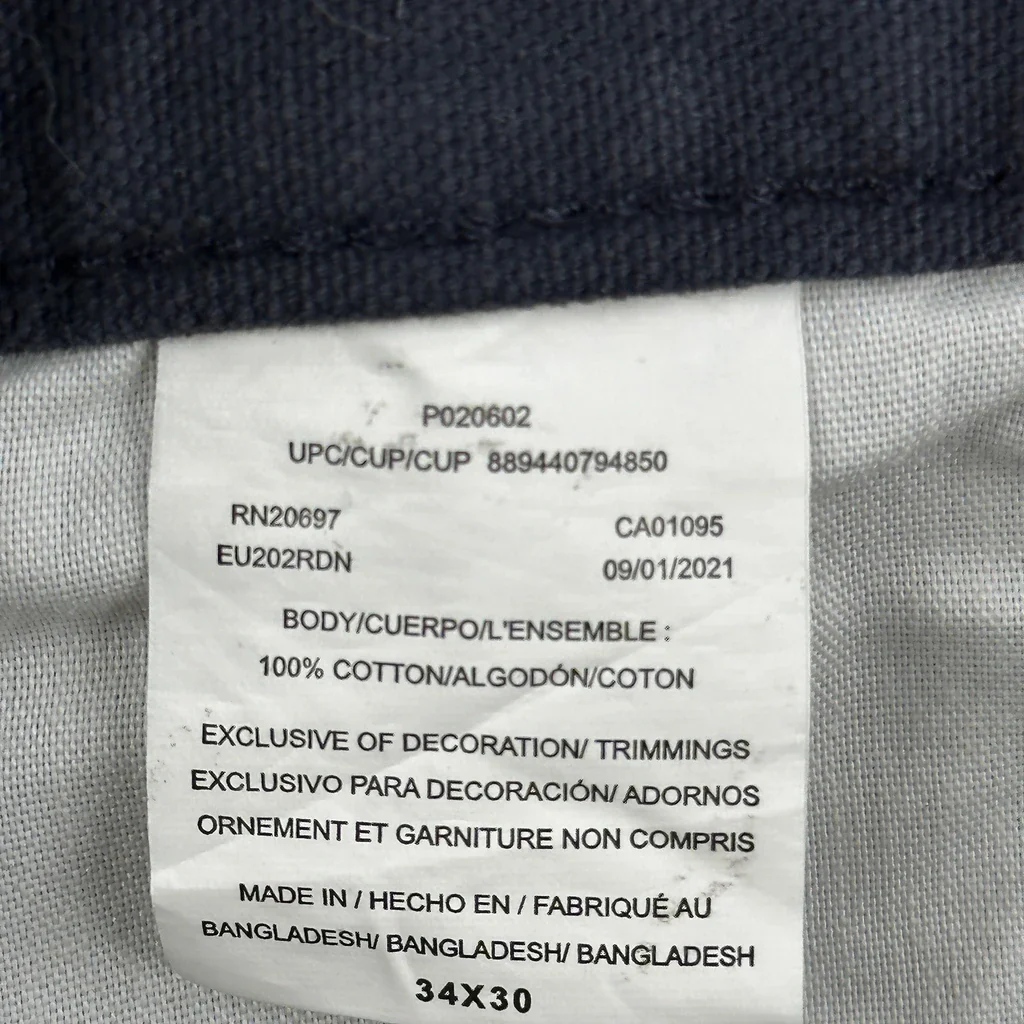 Dickies Carpenter Trousers - 34W 30L Navy Cotton - Image 6