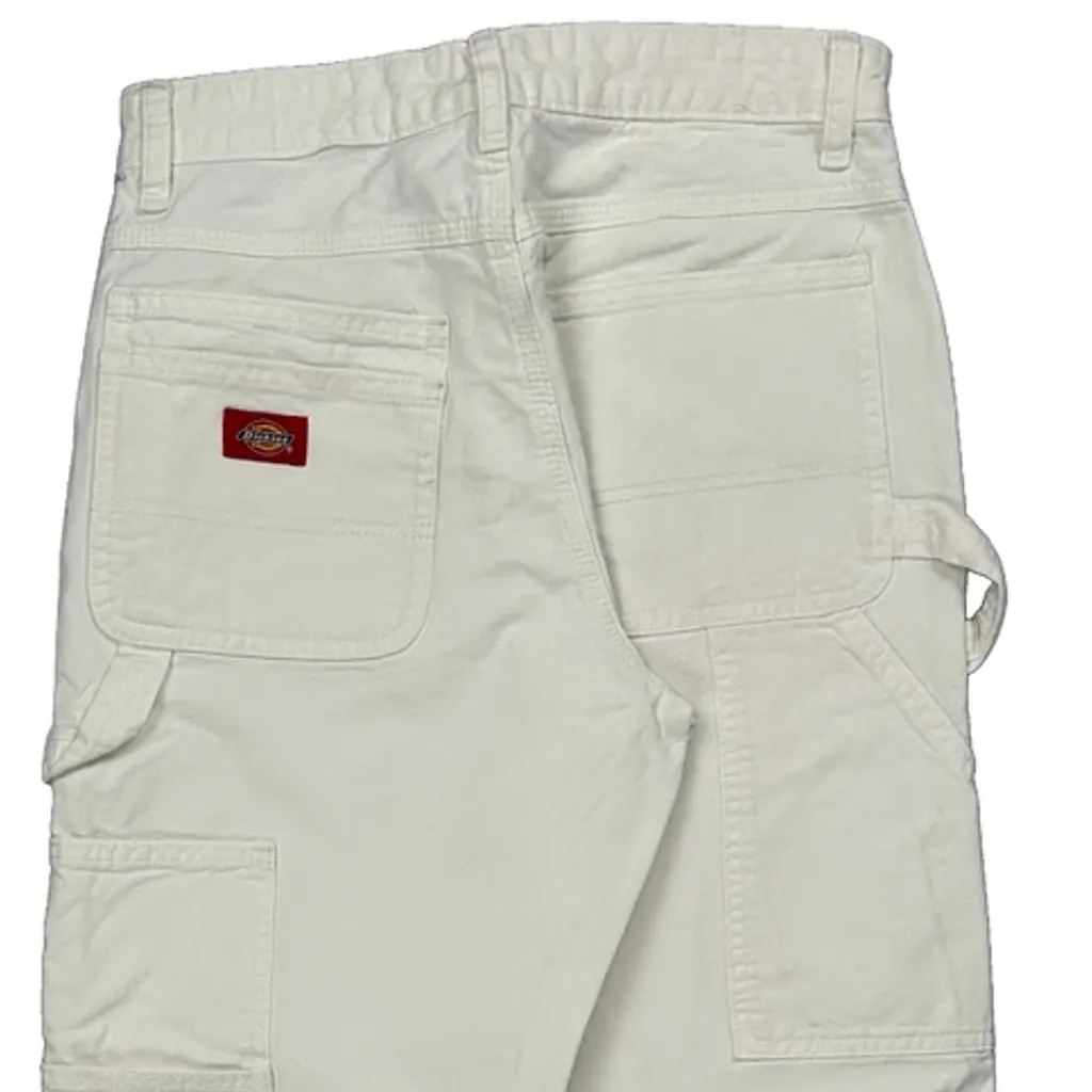 Dickies Carpenter Trousers - 27W 29L White Cotton - Image 8