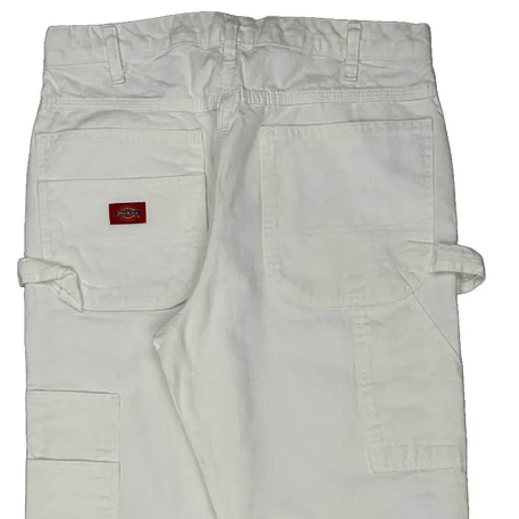 Dickies Carpenter Trousers - 32W 34L White Cotton - Image 8