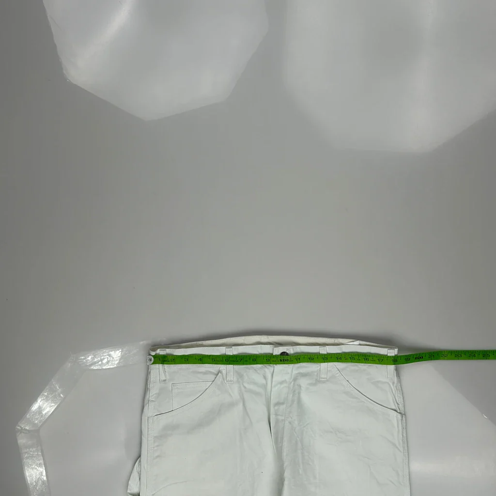 Dickies Carpenter Trousers - 36W 30L White Cotton - Image 4