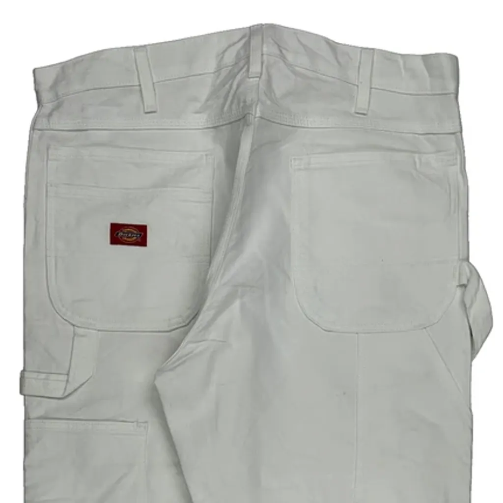 Dickies Carpenter Trousers - 36W 30L White Cotton - Image 9