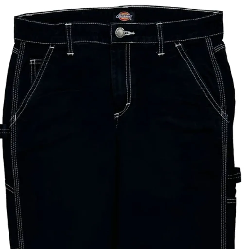 Dickies Carpenter Trousers - 28W UK 8 Black Cotton - Image 9
