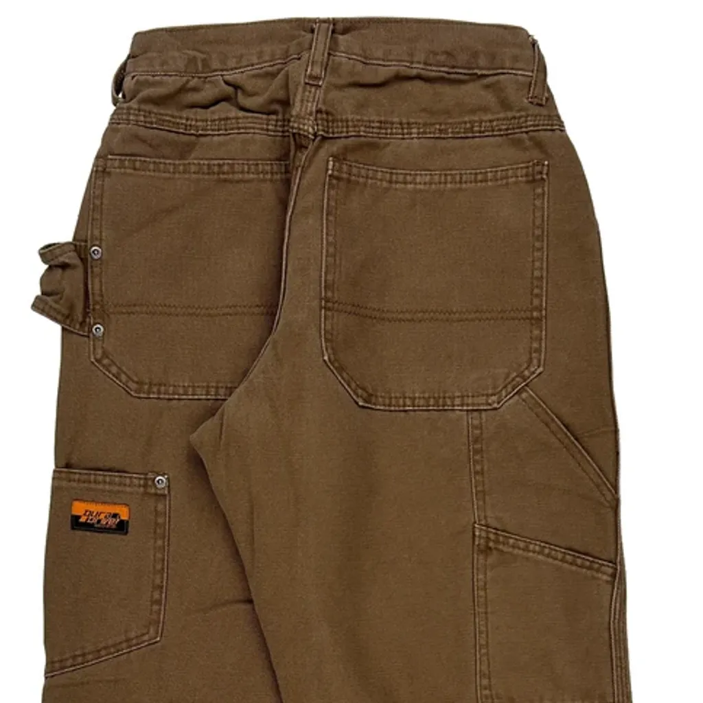 Dickies Carpenter Trousers - 25W UK 8 Brown Cotton - Image 7