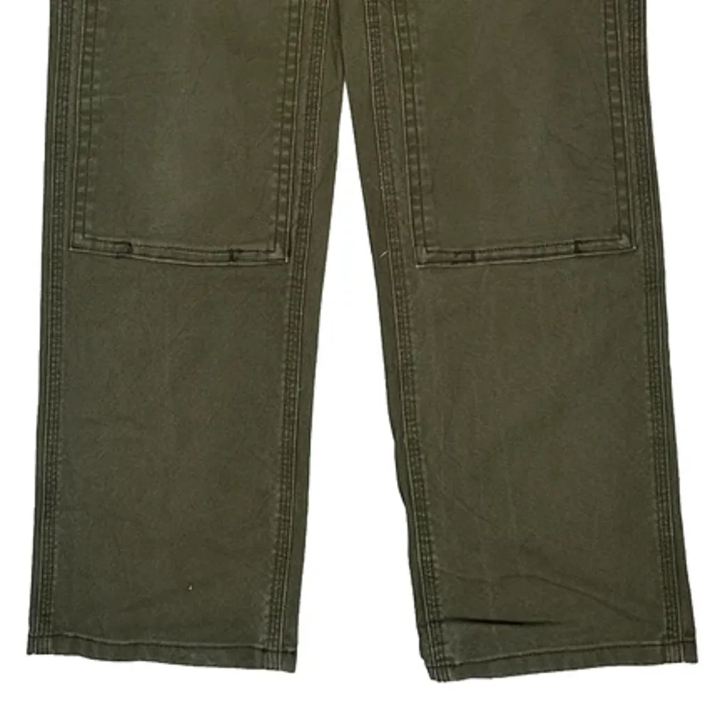 Dickies Double Knee Carpenter Trousers - 32W UK 12 Green Cotton - Image 11