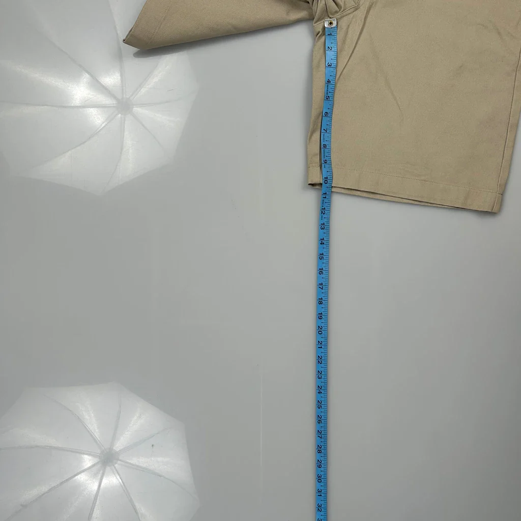 Dickies Baggy Chino Shorts - 30W 9L Beige Cotton - Image 5