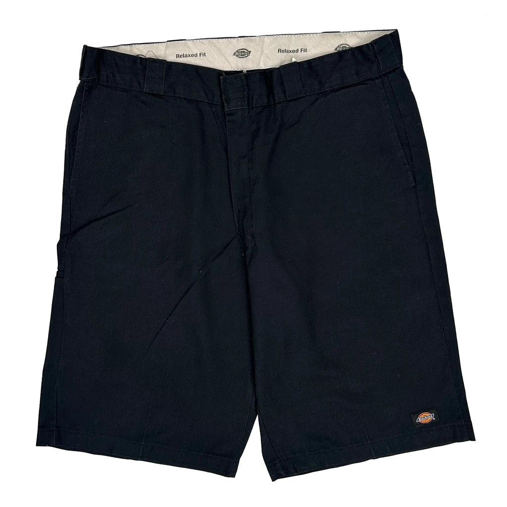 Dickies Baggy Chino Shorts - 38W 11L Black Cotton - Image 2