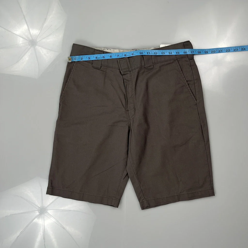 Dickies Chino Shorts - 34W 11L Brown Cotton - Image 3