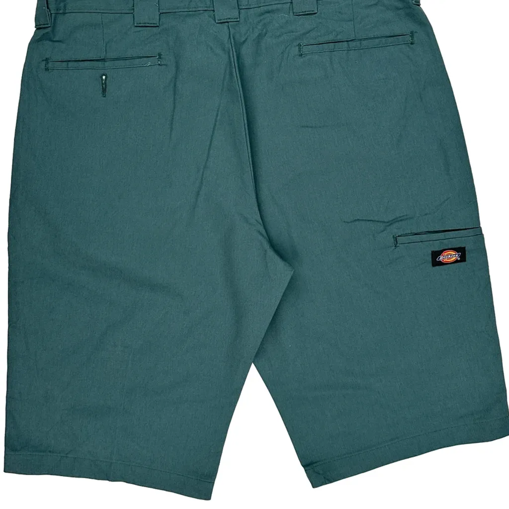 Dickies Slim Fit Chino Shorts - 36W 10L Green Polyester Blend - Image 8