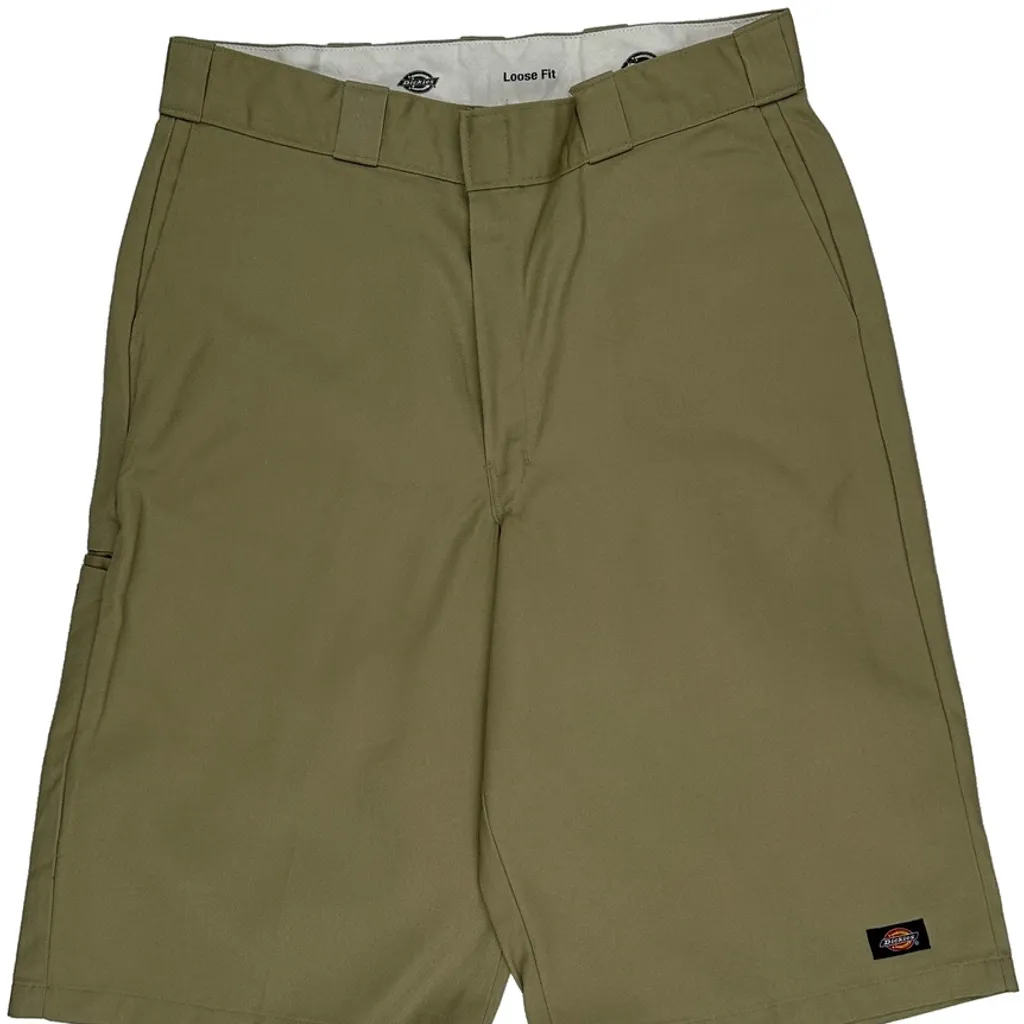 Dickies Baggy Chino Shorts - 33W 11L Khaki Polyester Blend - Image 10