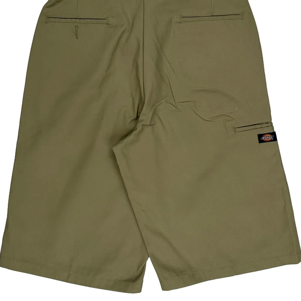 Dickies Baggy Chino Shorts - 33W 11L Khaki Polyester Blend - Image 7