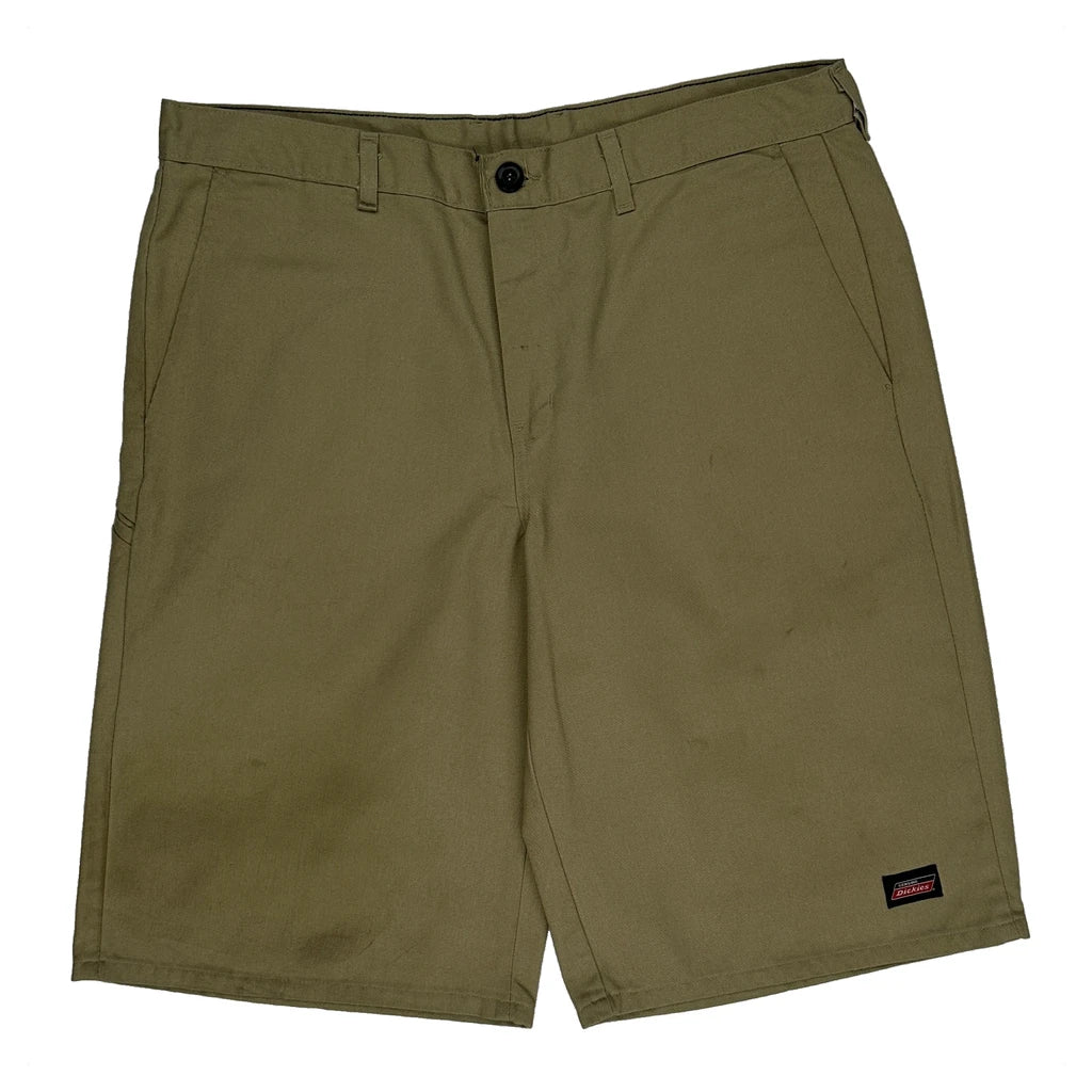 Dickies Baggy Chino Shorts - 36W 10L Khaki Cotton - Image 2