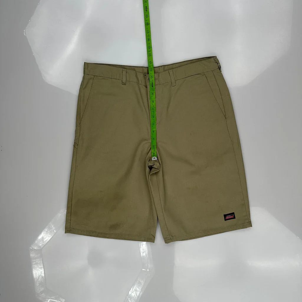 Dickies Baggy Chino Shorts - 36W 10L Khaki Cotton - Image 4