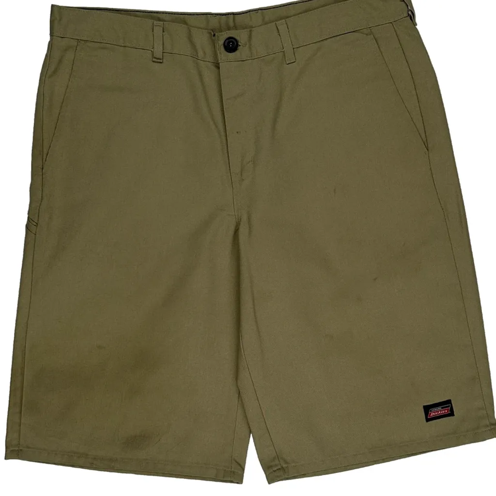 Dickies Baggy Chino Shorts - 36W 10L Khaki Cotton - Image 9